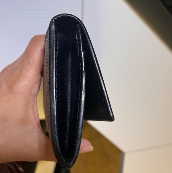 Celine Macadam Wallet in Coated Canvas, Blue/Brown - Picture 2 of 12